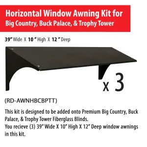 Redneck Blinds Horizontal Window Awning Kit