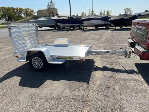 Aluma 638 - S/A -BIFOLD GATE Utility Trailer